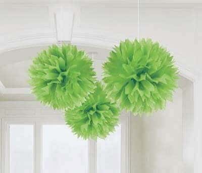 Festone Fluffy Verde Smeraldo in Carta
