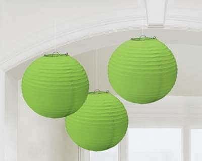 Lanterne in Carta Verde Smeraldo
