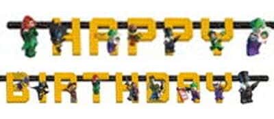 Festone Scritta Lego Batman Happy Birthday