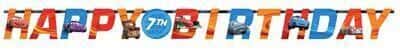 Festone Scritta Cars Personalizzabile Happy Birthday