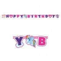 Festone Snodabile Scritta My Little Pony Happy Birthday