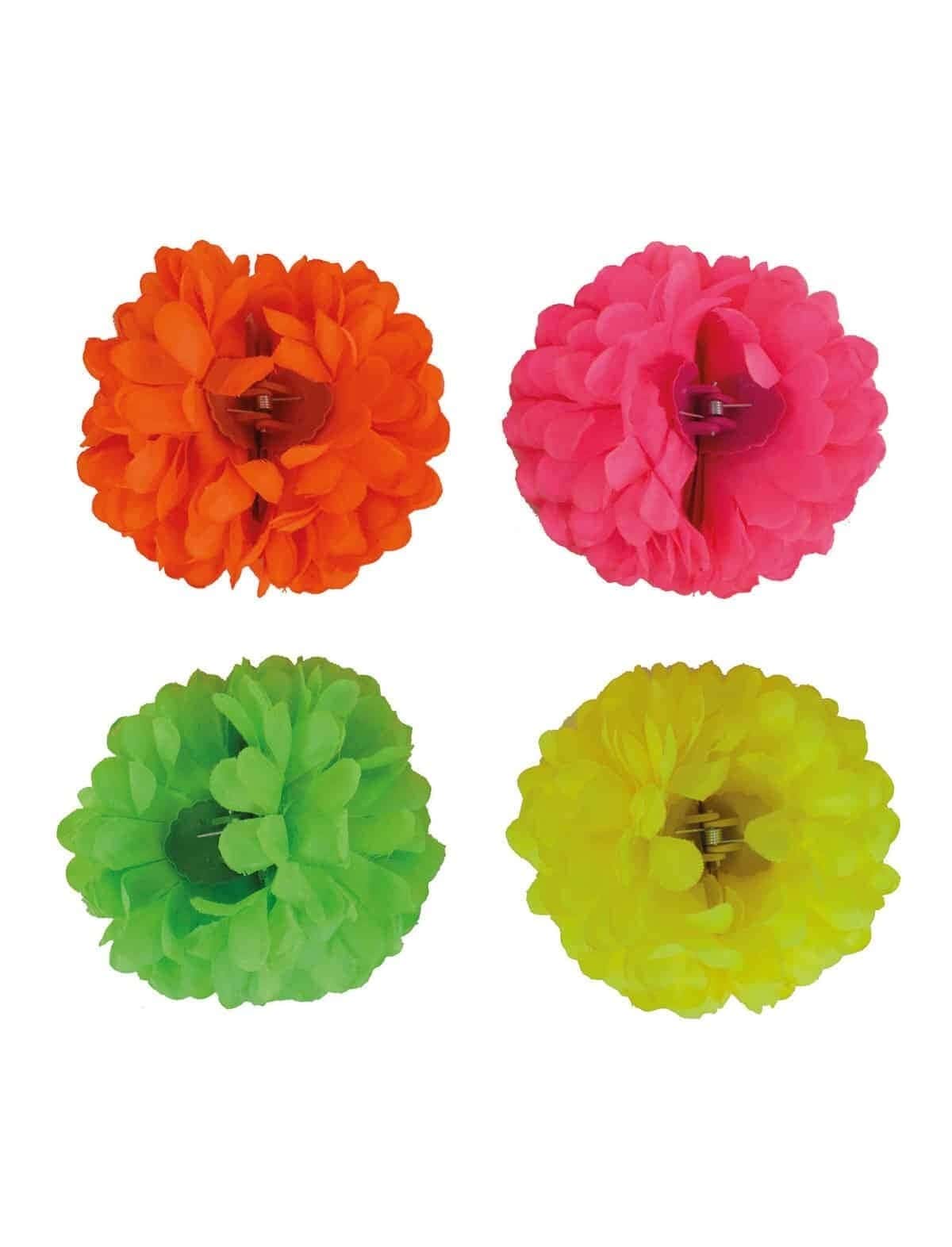 Spilla con Rosa Fluorescente