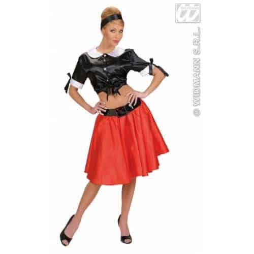 Top Nero in Raso