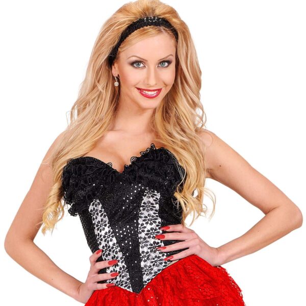 Corsetto Nero in Paillettes