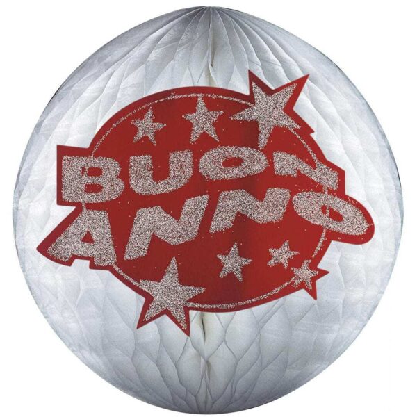 Festone Globo a Nido D'Ape Buon Anno