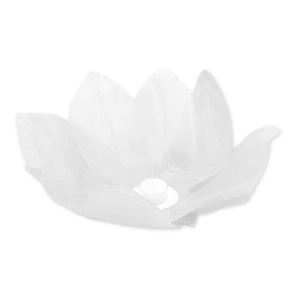Lanterna Galleggiante Fiore Bianco