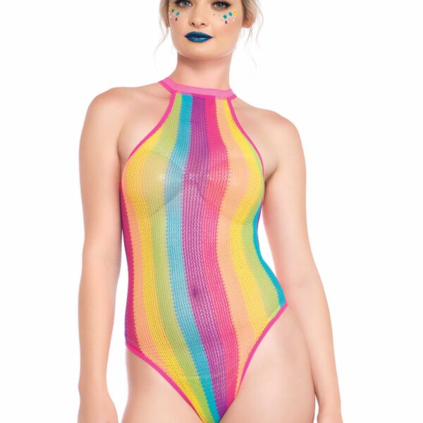 Body Arcobaleno Scollo all'Americana