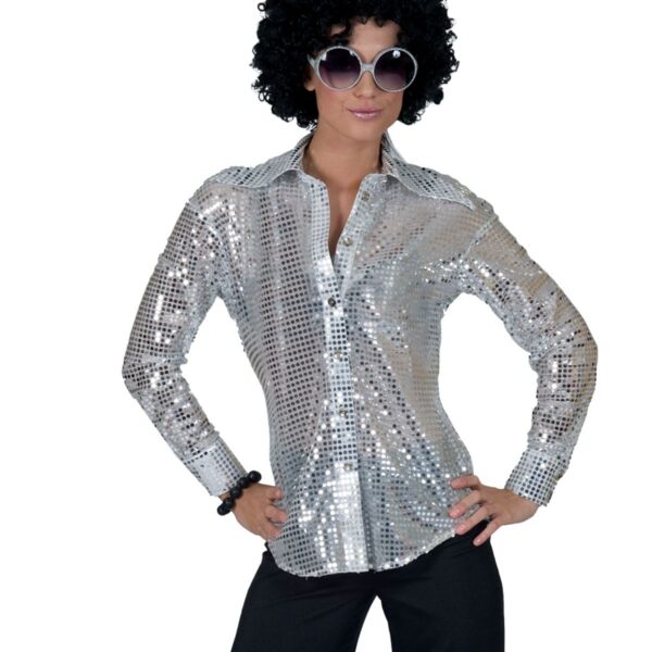 Camicia Argento in Paillettes