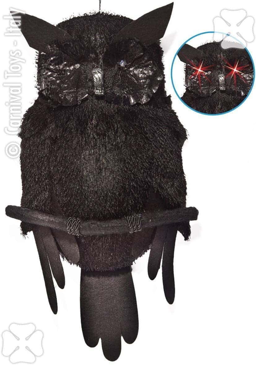 Scenografia Gufo Nero da Appendere