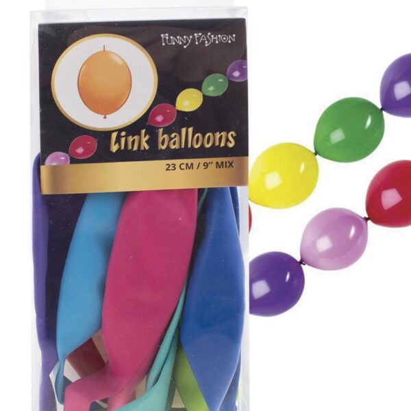 Confezione da 8 Palloncini Colorati Linking
