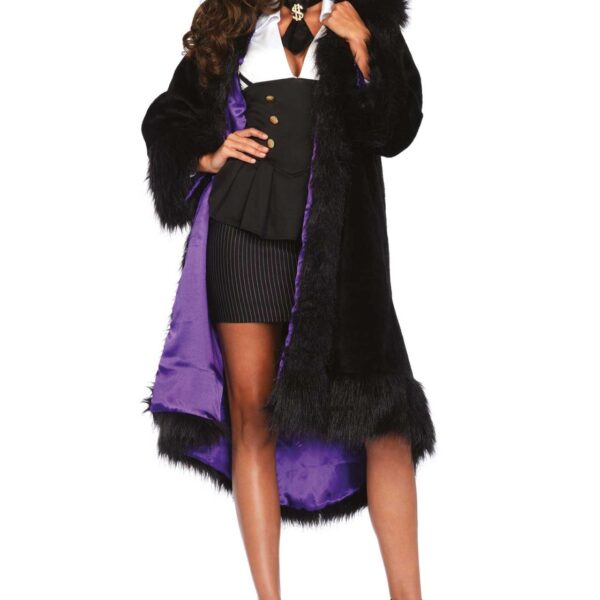 Cappotto Nero in Pelliccia