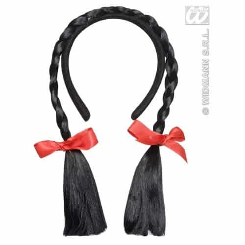 Cerchietto con Trecce Nere