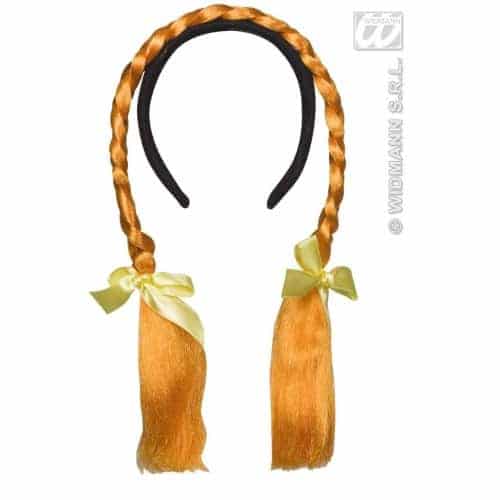 Cerchietto con Trecce Arancioni