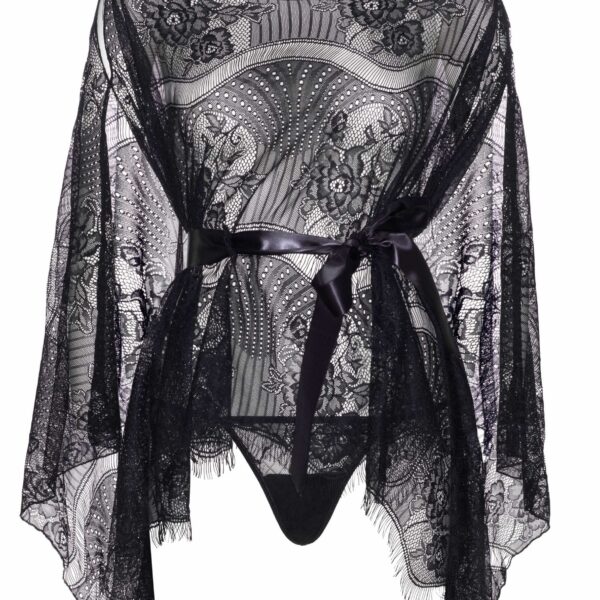 Vestaglia Kaftan Nera Lingerie