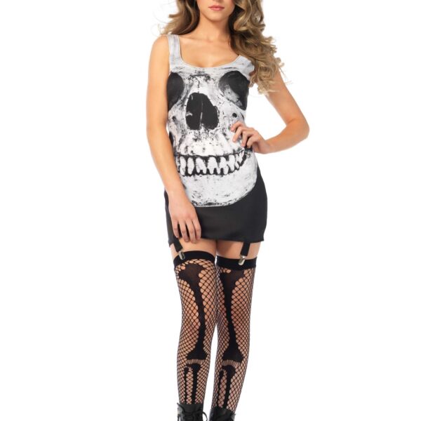 Costume Sexy Scheletro con Giarrettiera