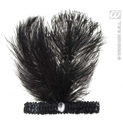 Fascia nera in Paillettes