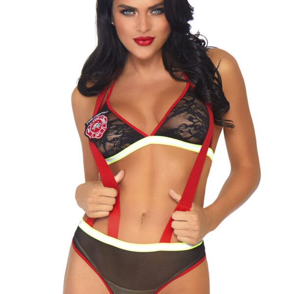 Completo Lingerie Sexy Fire Girl