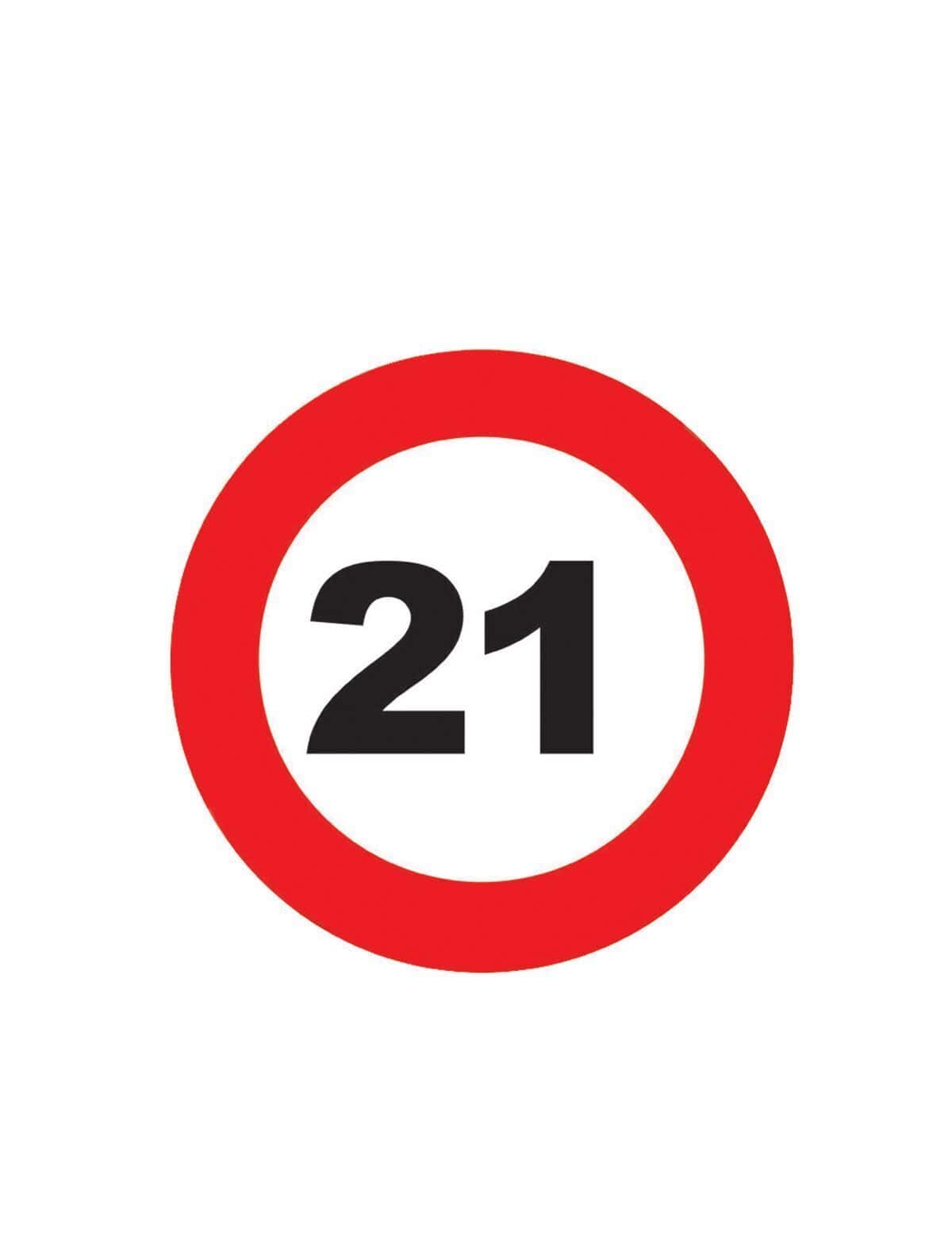 Sottobicchiere Numero Limite 21 Magnetico