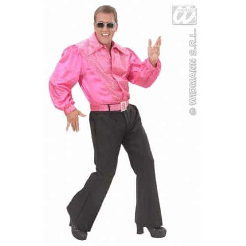 Camicia in Raso Rosa