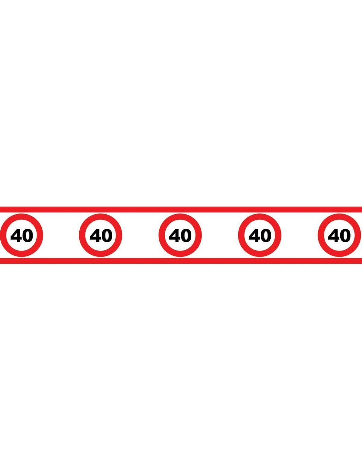 Festone Compleanno Numero Limite 40