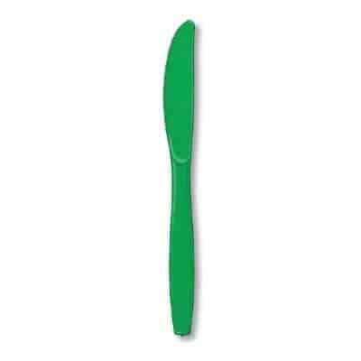 Coltelli in Plastica Verde Smeraldo