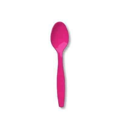Cucchiai in Plastica Fuxia
