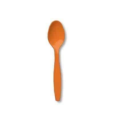 Cucchiai in Plastica Arancione