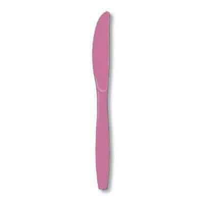 Coltelli in Plastica Rosa Acceso