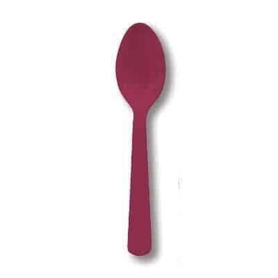 Cucchiaio in Plastica Bordeaux