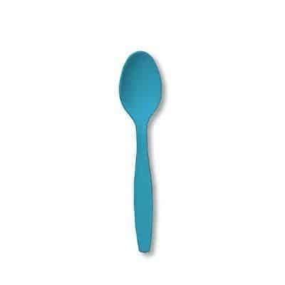 Cucchiai in Plastica Turchese
