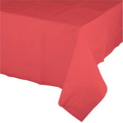 Tovaglia in Plastica Rosso Corallo