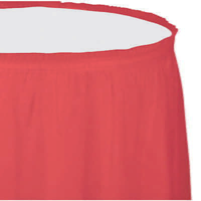 Gonna Rosso Corallo in Plastica per Tavoli