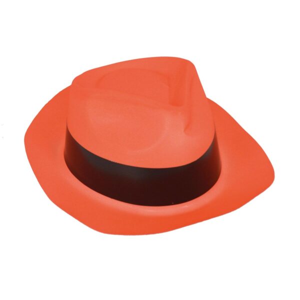 Cappello Arancione da Gangster Fluorescente
