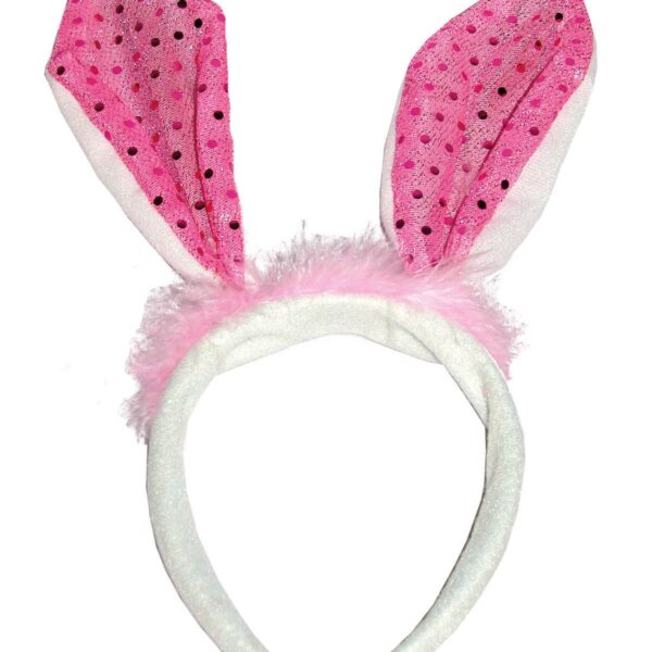 Cerchietto Orecchie da Coniglio in Peluche