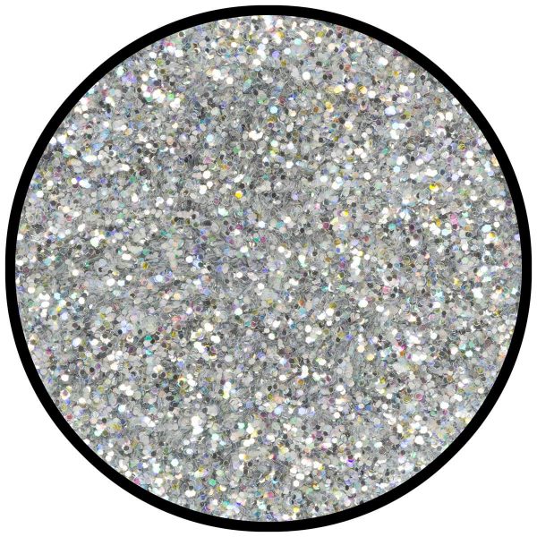 Polvere di Stelle Brillantini Olografica Argento Grana Media 6 Gr.