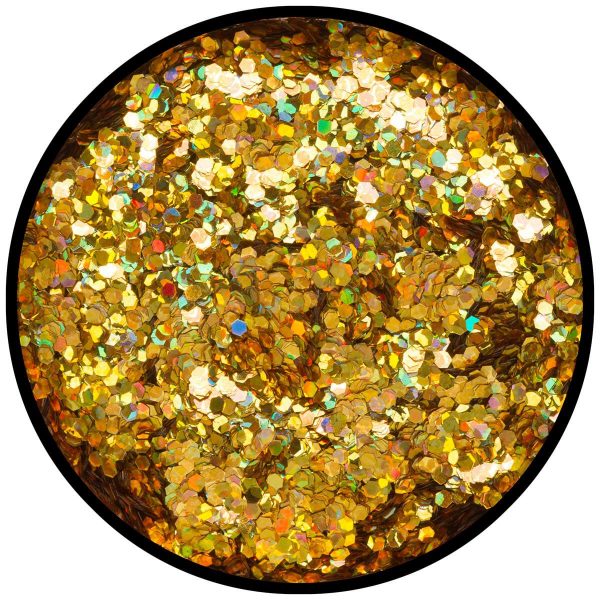 Polvere di Stelle Brillantini Olografica Oro Grana Grossa 2 Gr.
