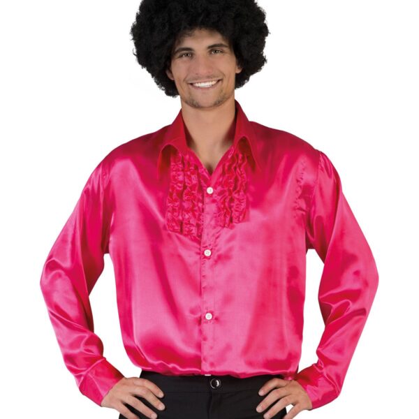 Camicia Rosa con Ruches