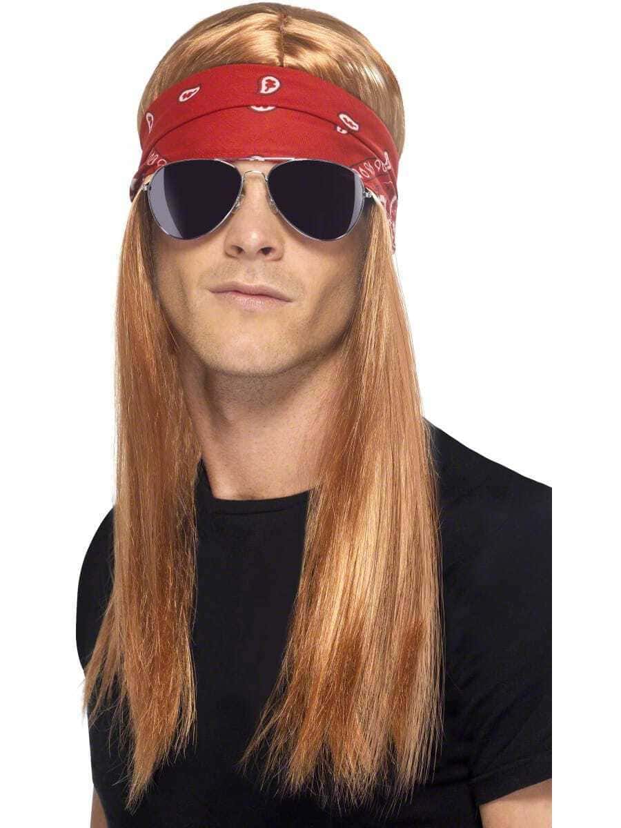 Parrucca Bionda Castana da Rocker Anni'90