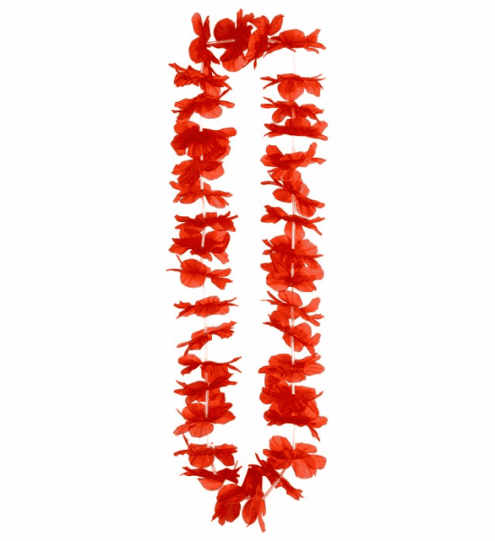 Collana Hawaiana Rossa