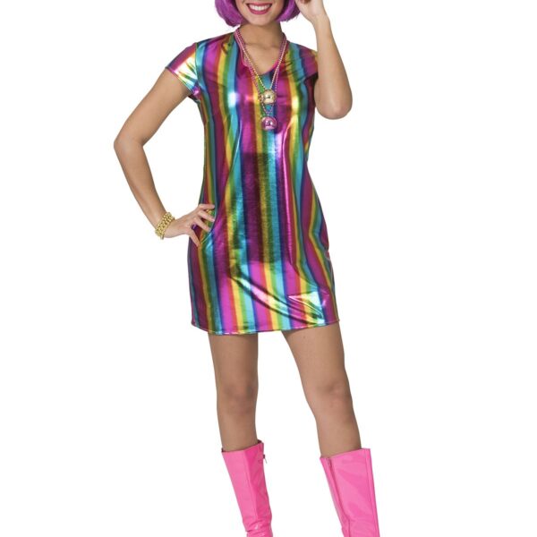Costume Disco Arcobaleno Anni'70