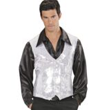 Gilet Argento con Paillette