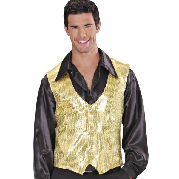 Gilet Oro con Paillette