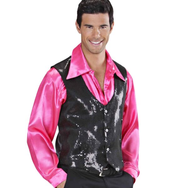 Gilet Nero con Paillette
