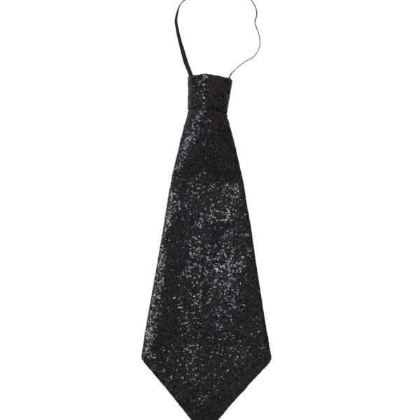 Cravatta Glitter Nera
