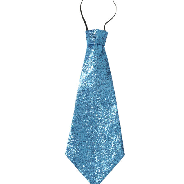 Cravatta Glitter Azzurra