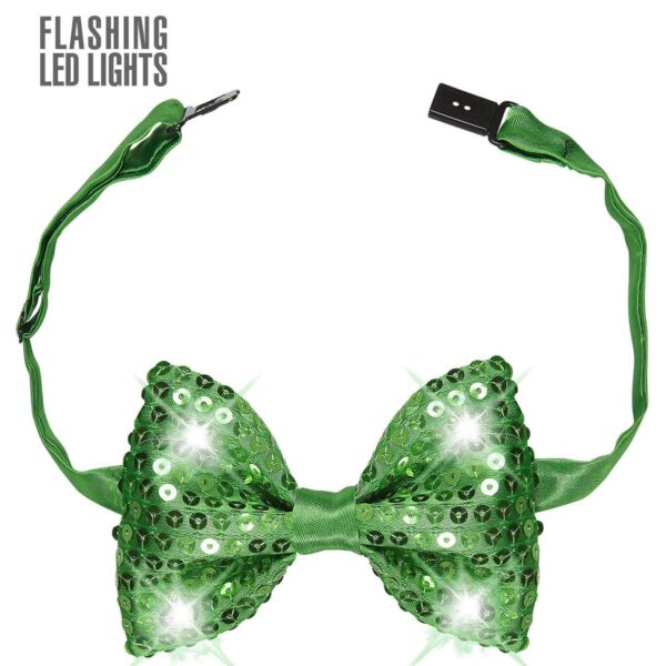 Papillon Verde in Paillette con Led