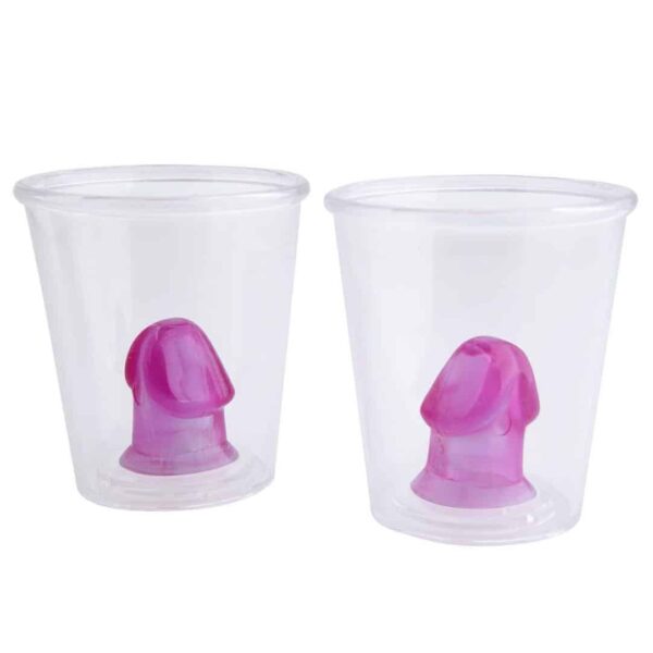 Set da Due Bicchieri da Short con Pene