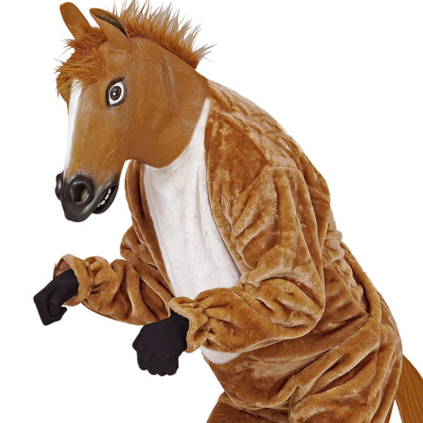 Maschera Marrone Integrale da Cavallo