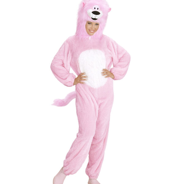 Costume da Leone Rosa in Peluche