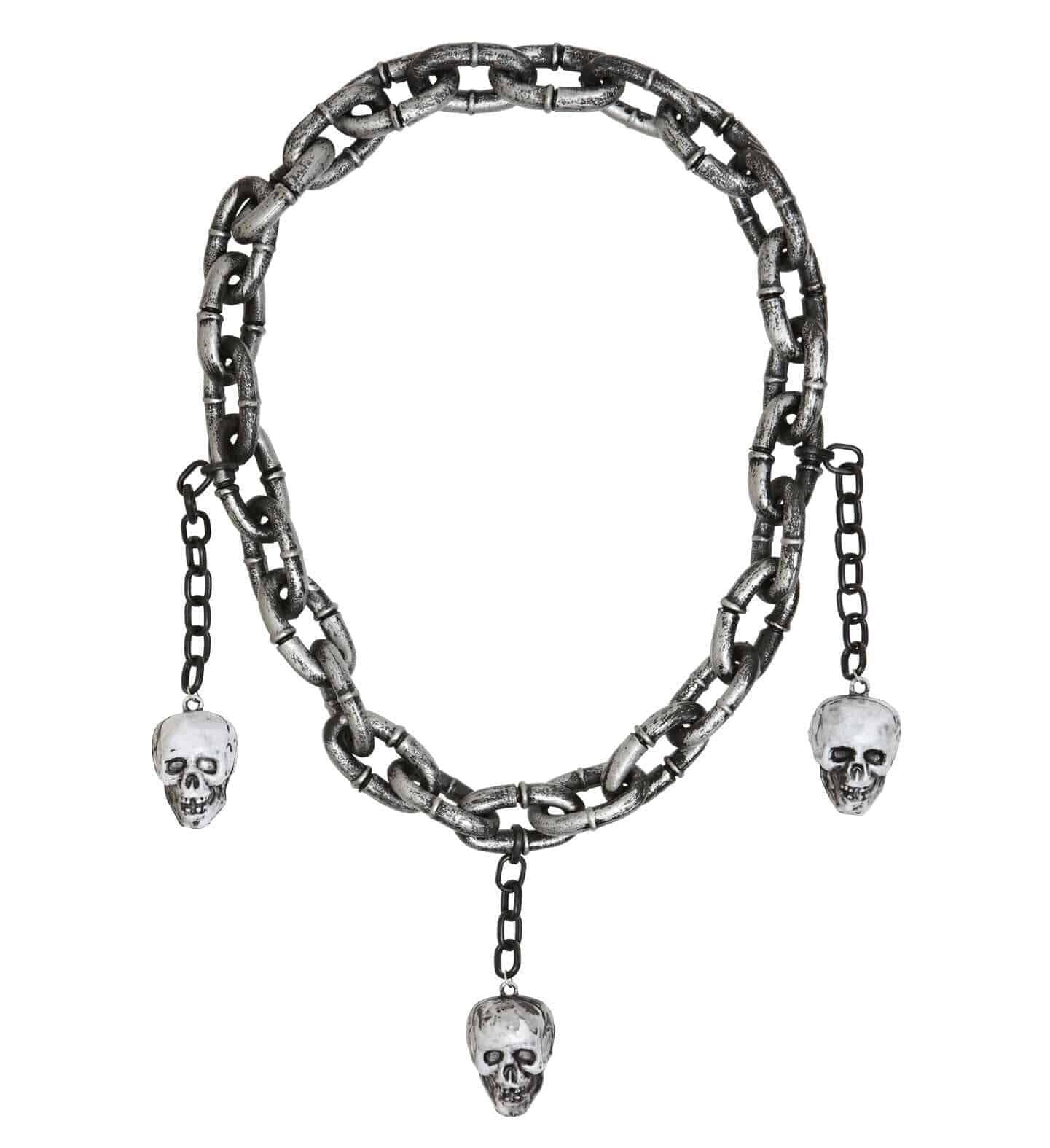 Collana a catena con ciondoli a forma di Teschio